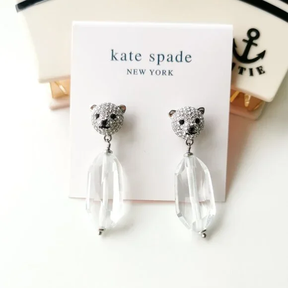 Crystal Polar Bear Earrings Kate Spade Jewelry Kate Spade Arctic